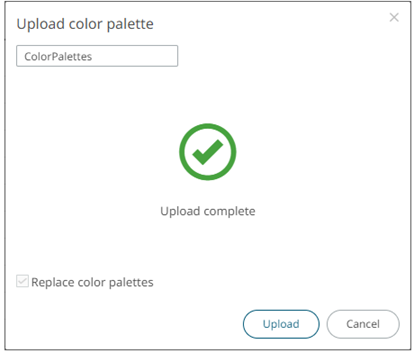 Define the Color Palettes Settings of a Theme