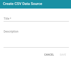 CSV Data Source